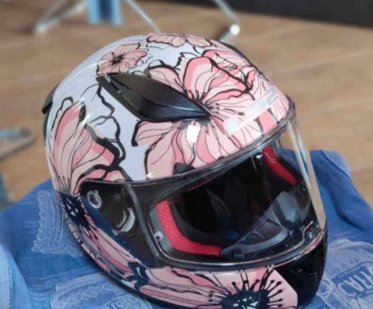 Floral Motorcycle Helmet