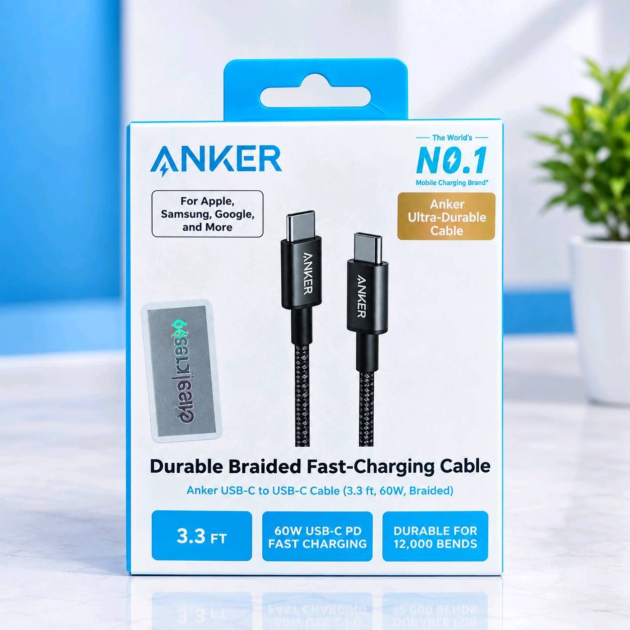 Anker USB-C to USB-C Cable 3.3ft