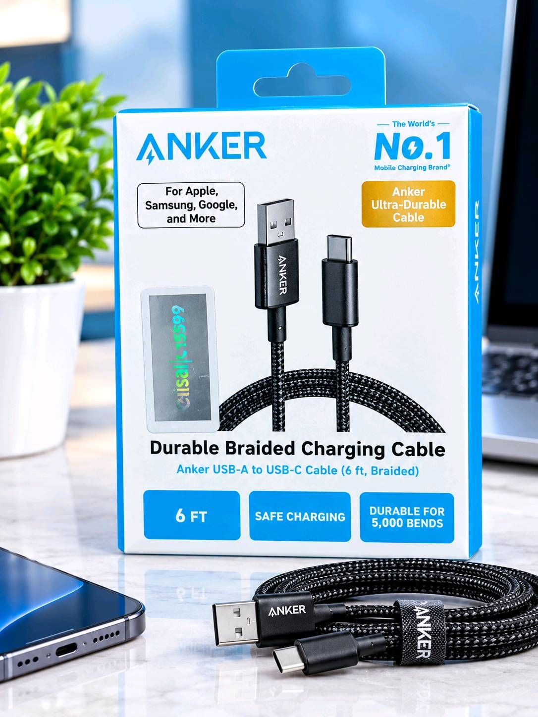 Anker USB-A to USB-C Cable 6ft