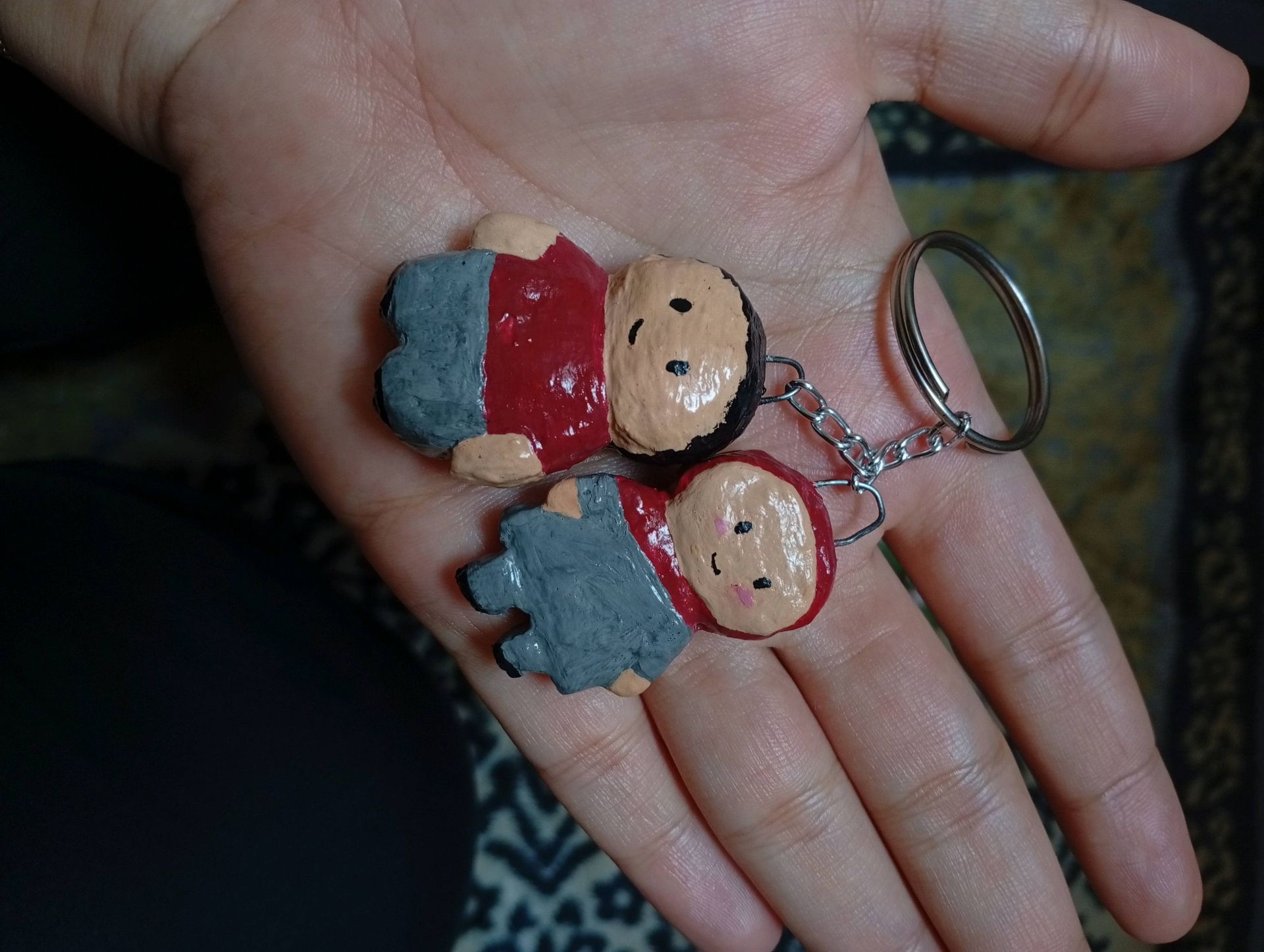 Hand-Painted Doll Keychains