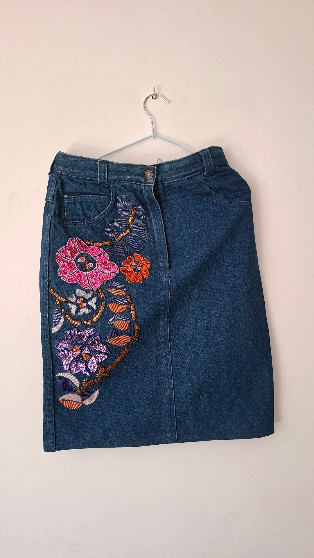 vintage denim skirt