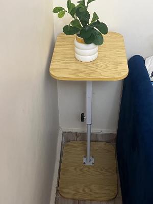 Wood & White Plant Stand