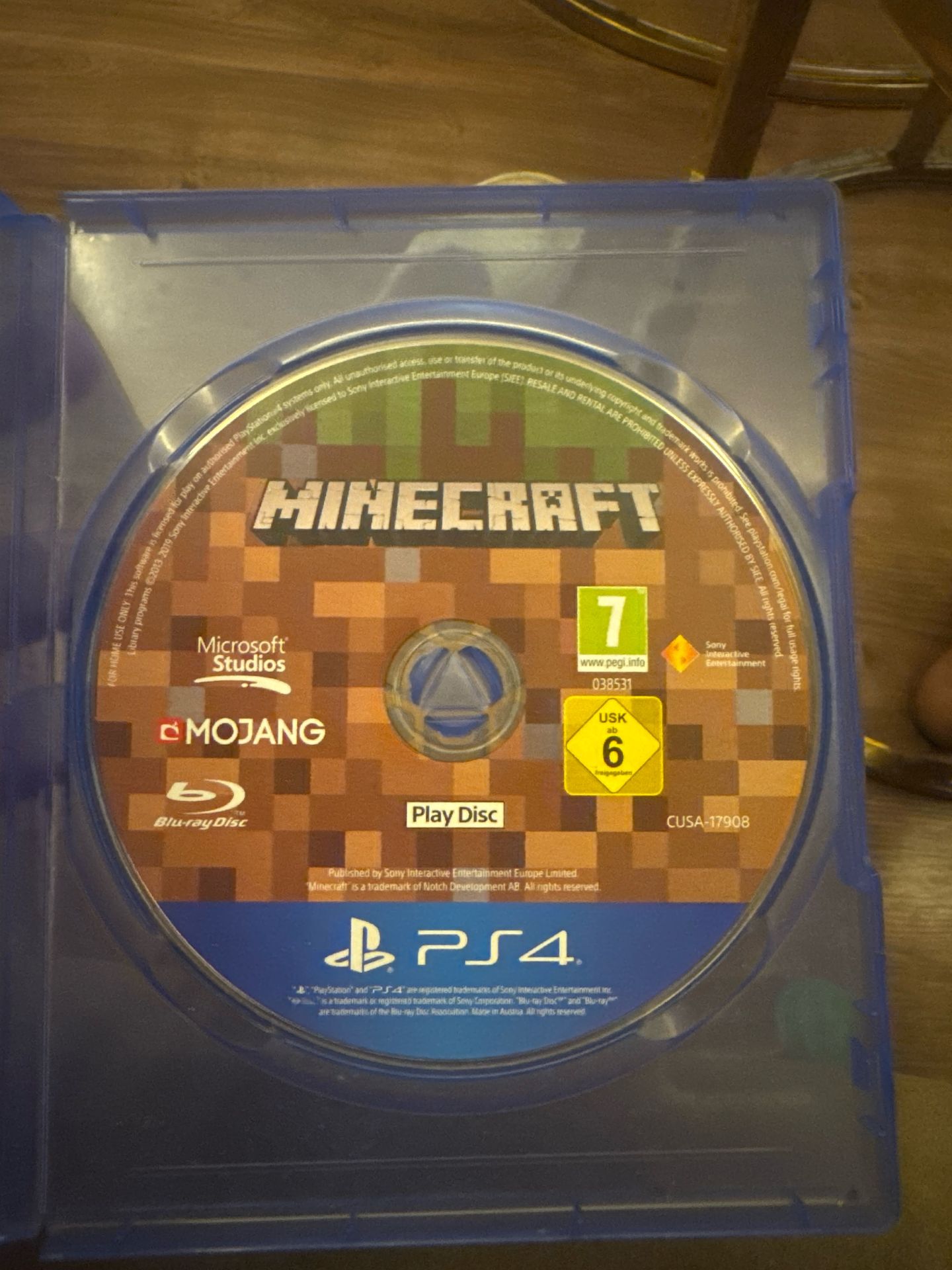 Minecraft PS4 Game Disc