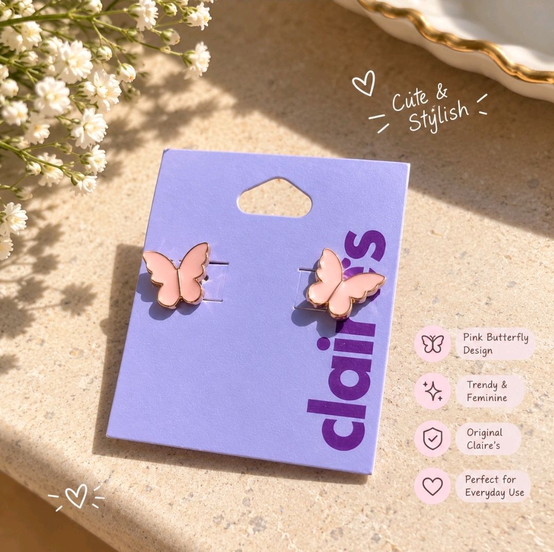 claireś butterfly earring