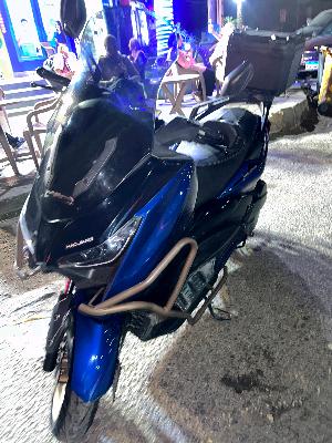 Haojue Scooter Blue & Black