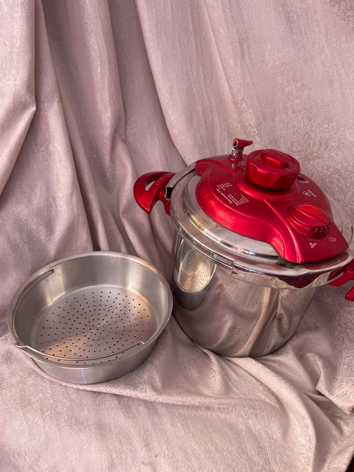 Pressure Cooker Set Red