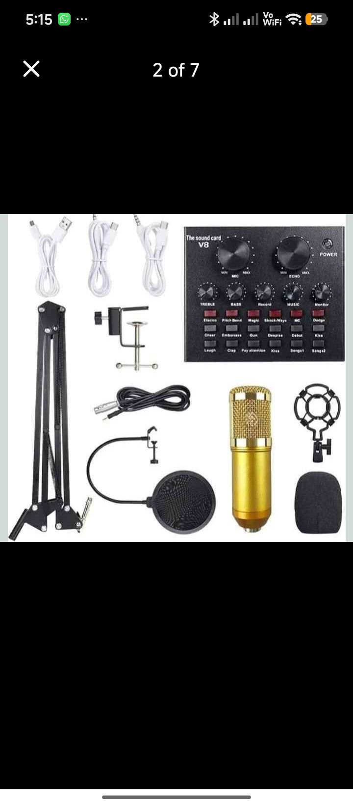 Studio Microphone Kit with Sound Card