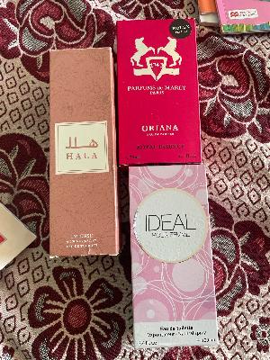 three perfume back