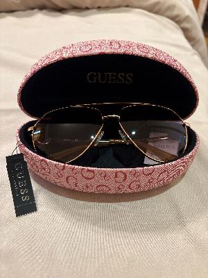 Guess Aviator Sunglasses Gold