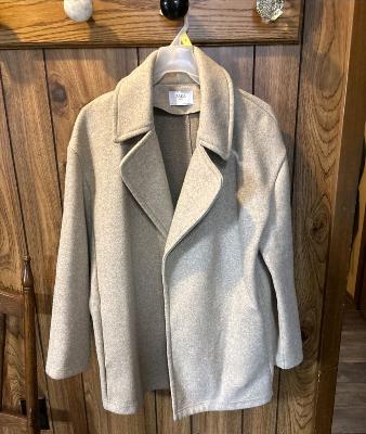 Zara Beige Wool Blend Coat