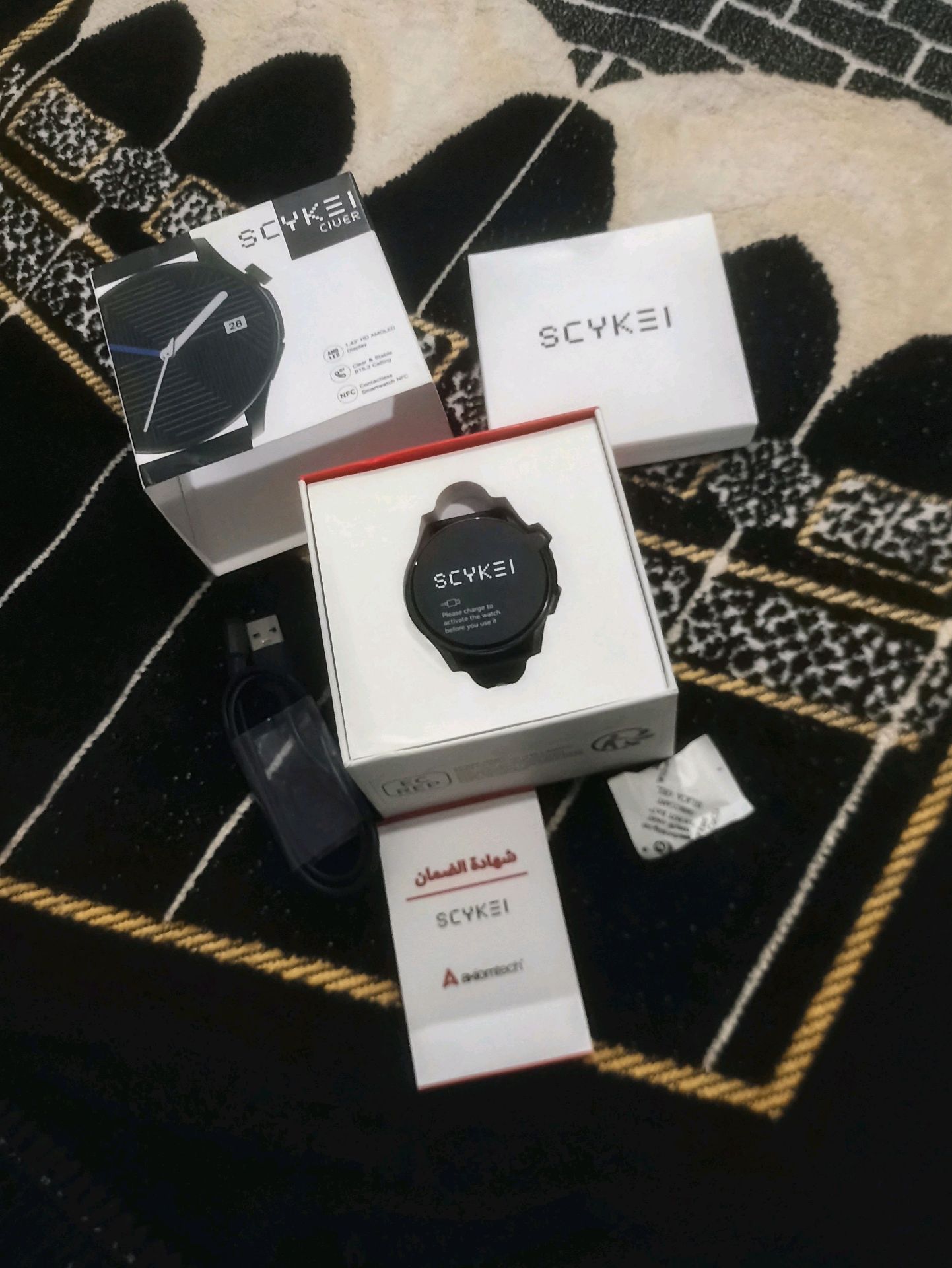 ساعة سمارت SCYKEI سوداء