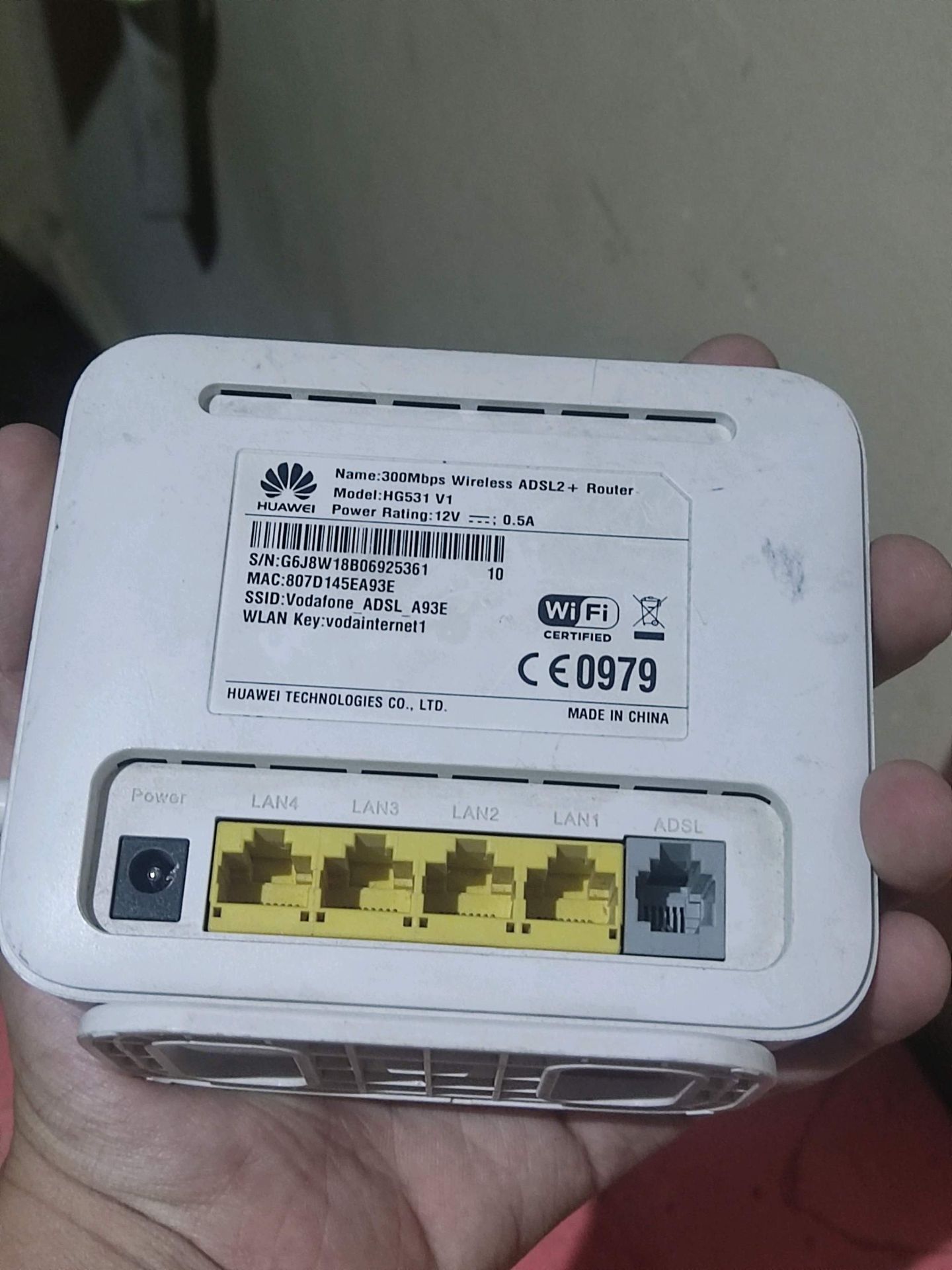 Huawei HG531 V1 ADSL2+ Router