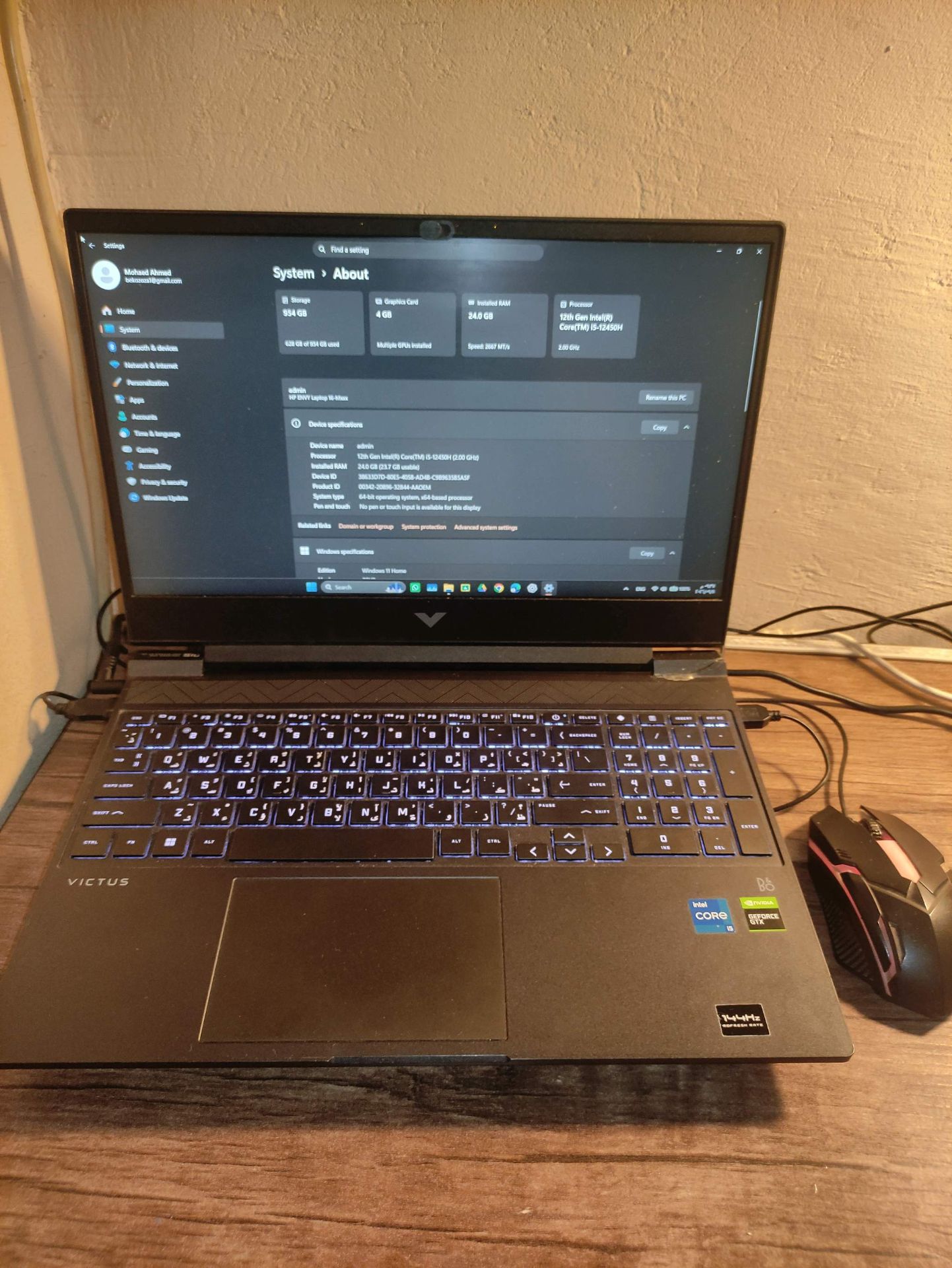 HP Victus 15-fa0031dx gaming l