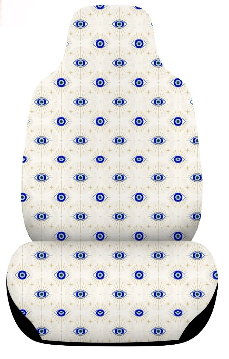 Car Seat Cover Set - Eye Pattern
