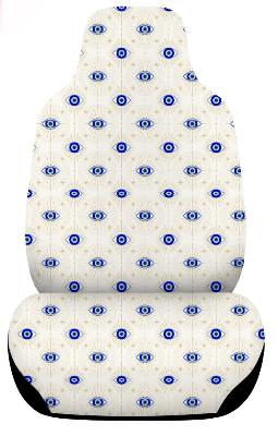 Car Seat Cover Set - Eye Pattern
