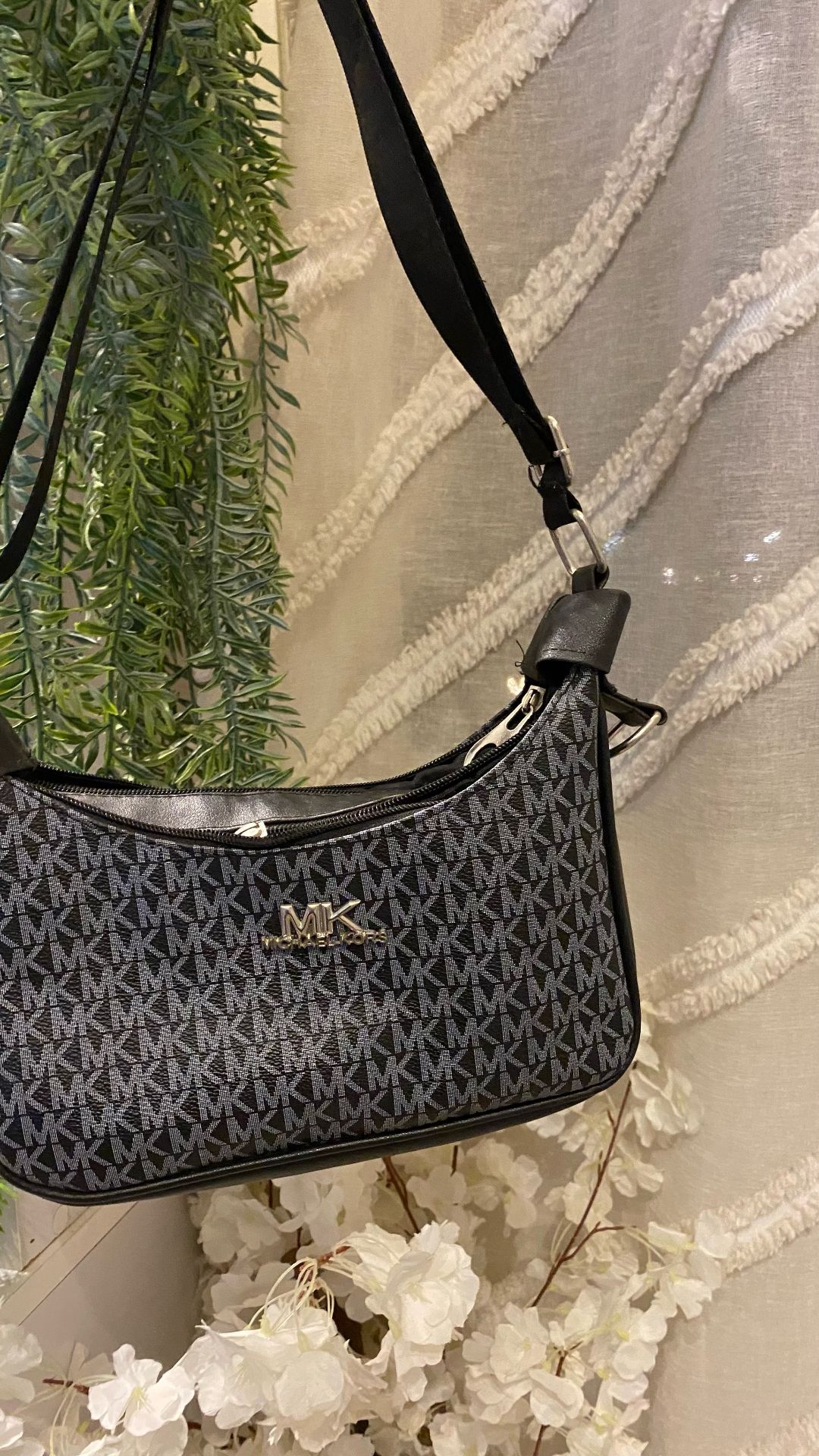 MK Black Monogram Shoulder Bag
