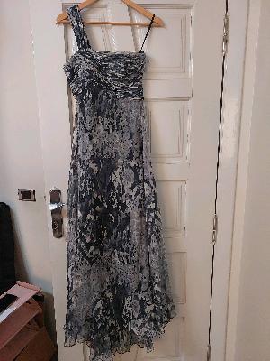 Black Floral Print Maxi Dress