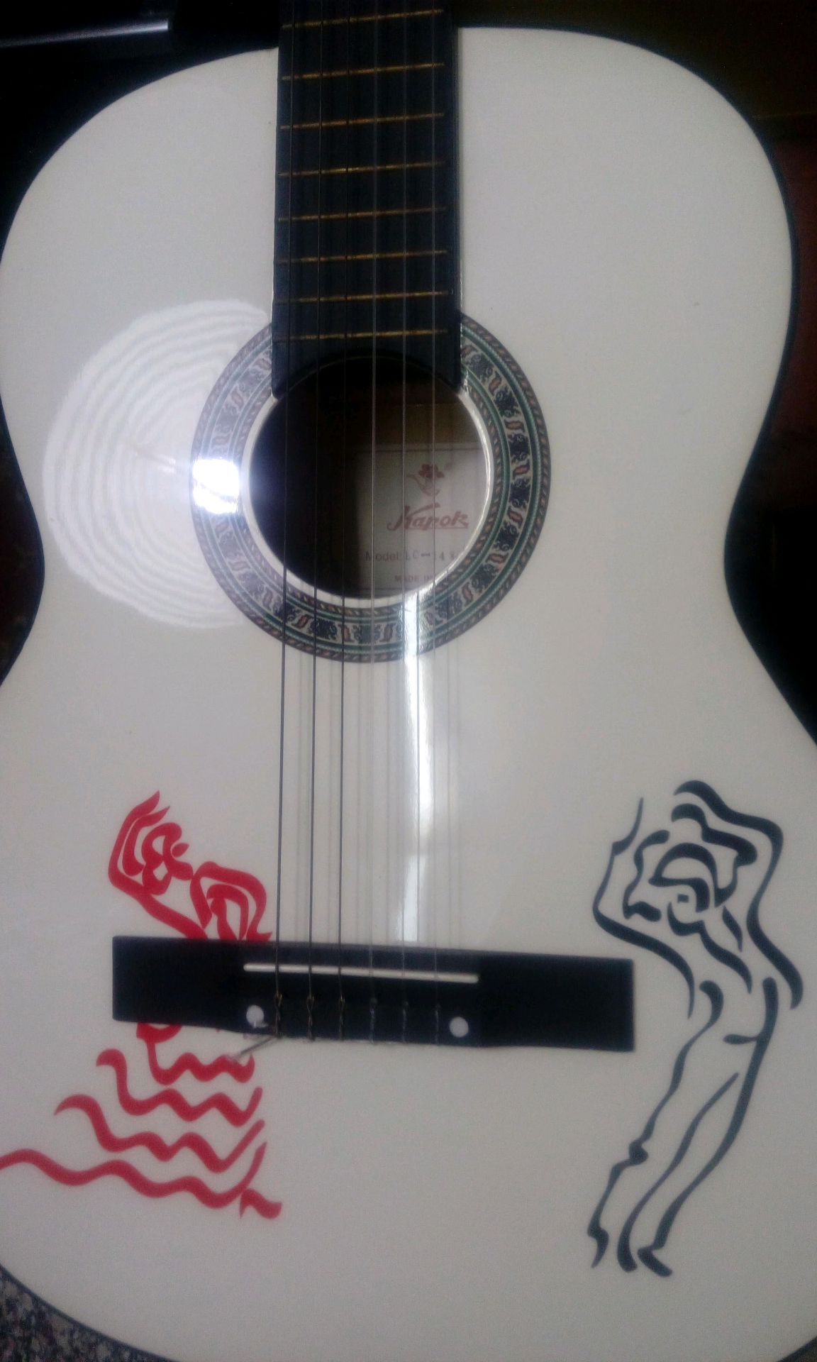 White Classical Guitar