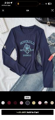 Honolulu Hawaii Long Sleeve Top