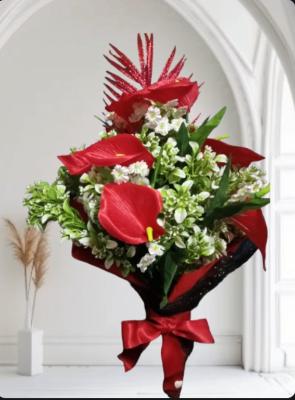 Red Flower Bouquet Arrangement