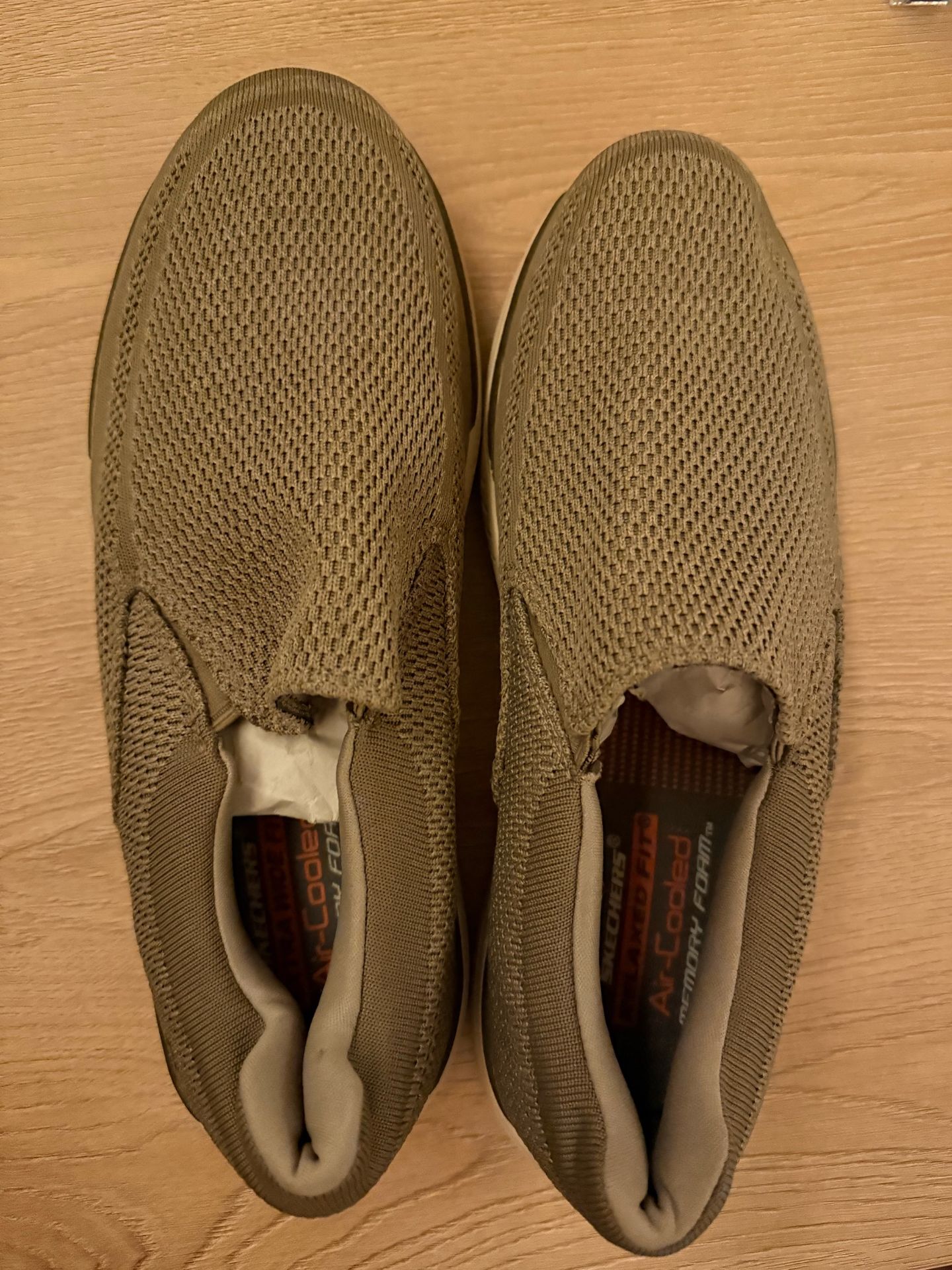 Mesh Slip-On Loafers Beige