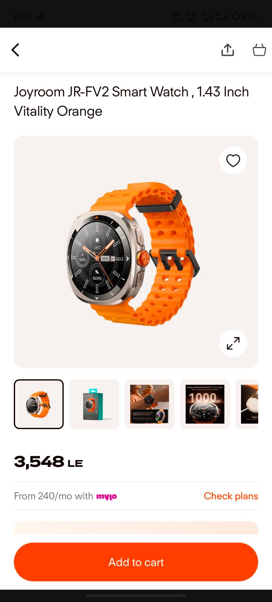 Joyroom JR-FV2 Smart Watch