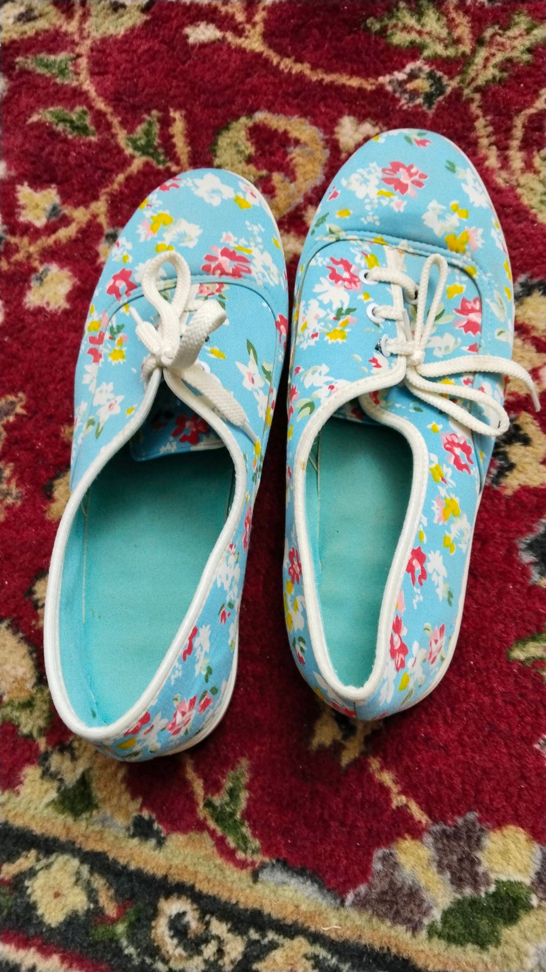 Floral Canvas Sneakers