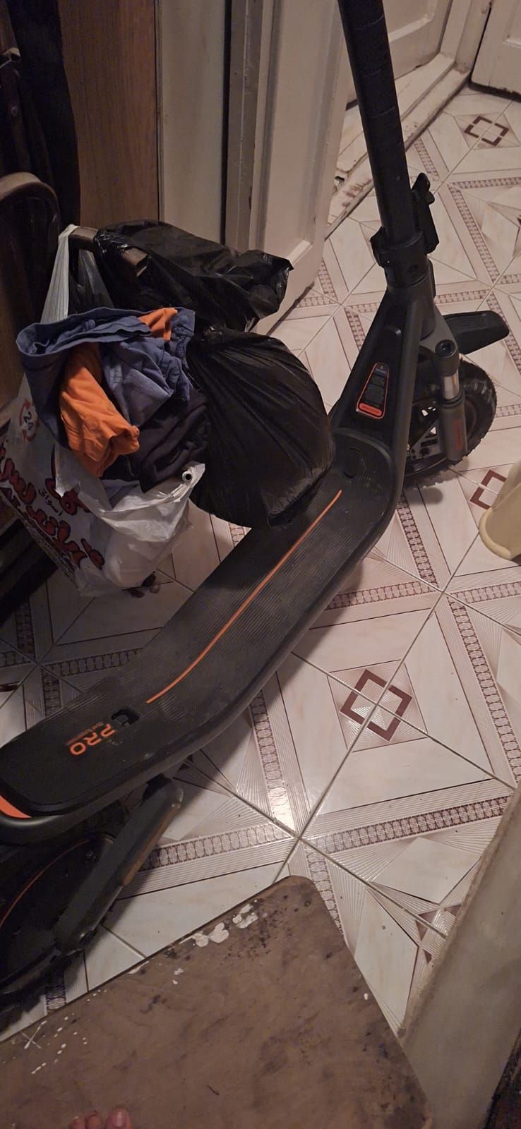 Electric Scooter Black Orange