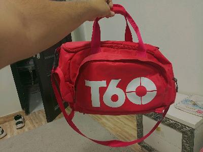 T60 Red Backpack Duffel Bag