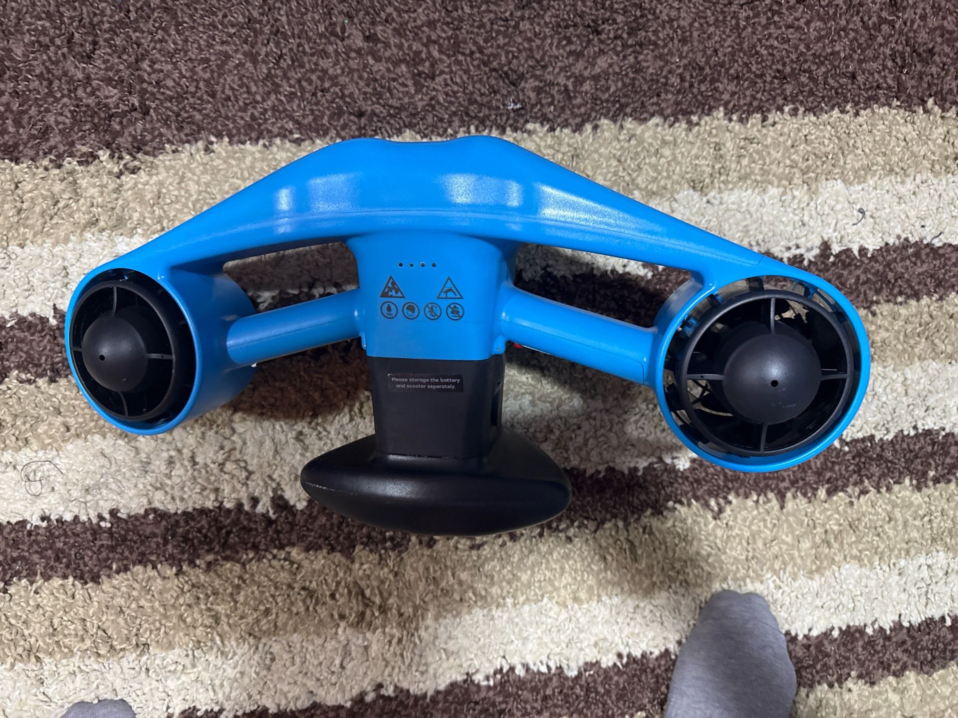 Blue Underwater Drone