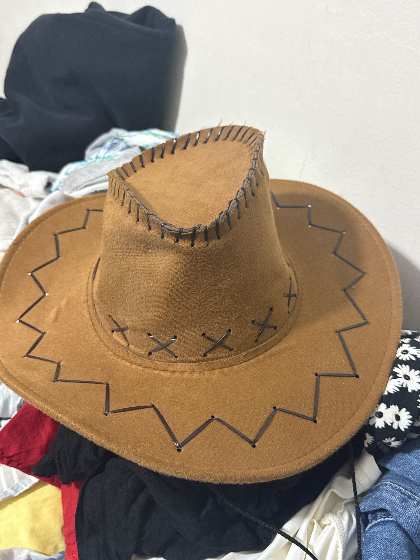 Cowboy Hat Tan Suede