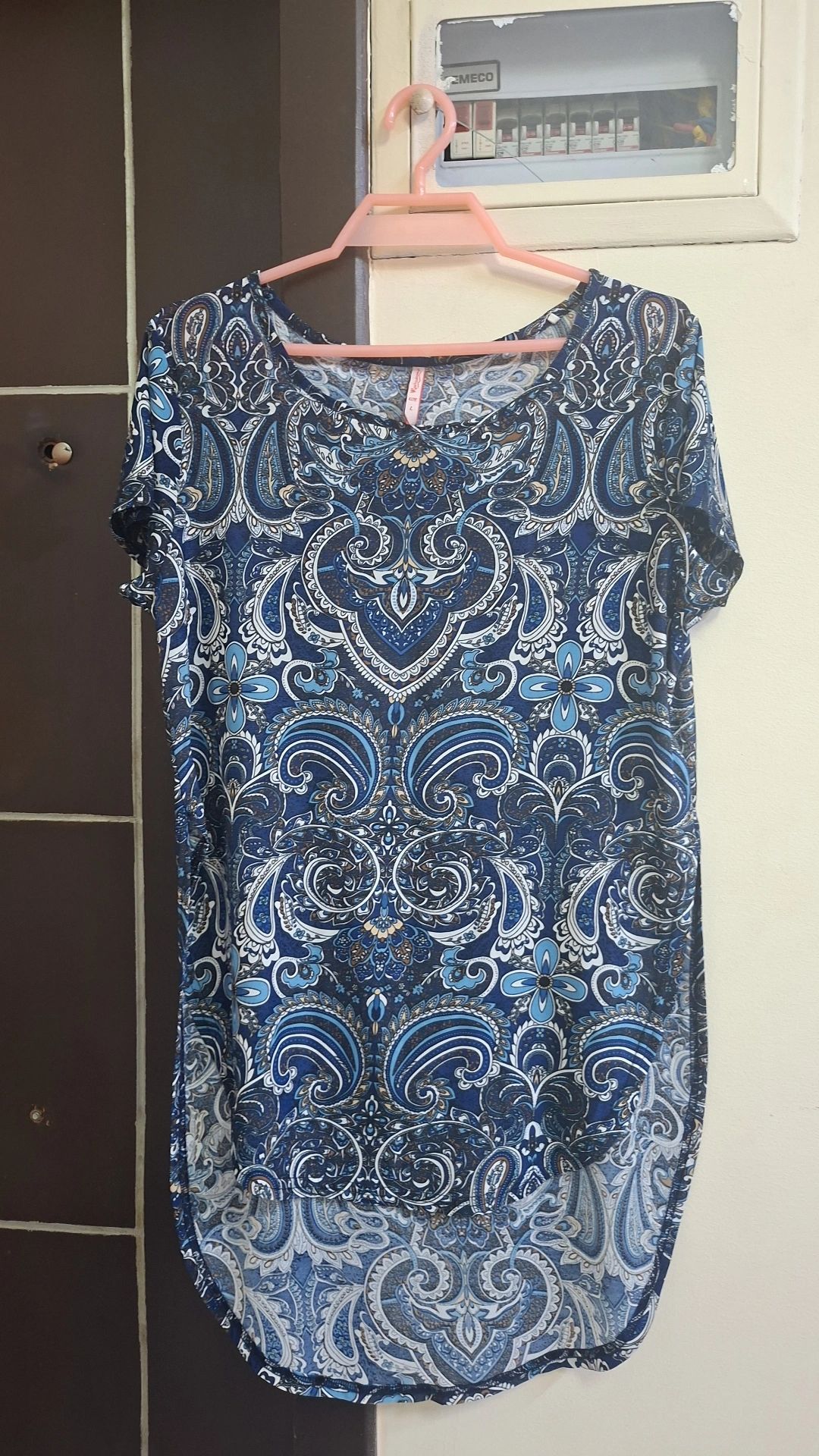 Paisley Print Tunic Top