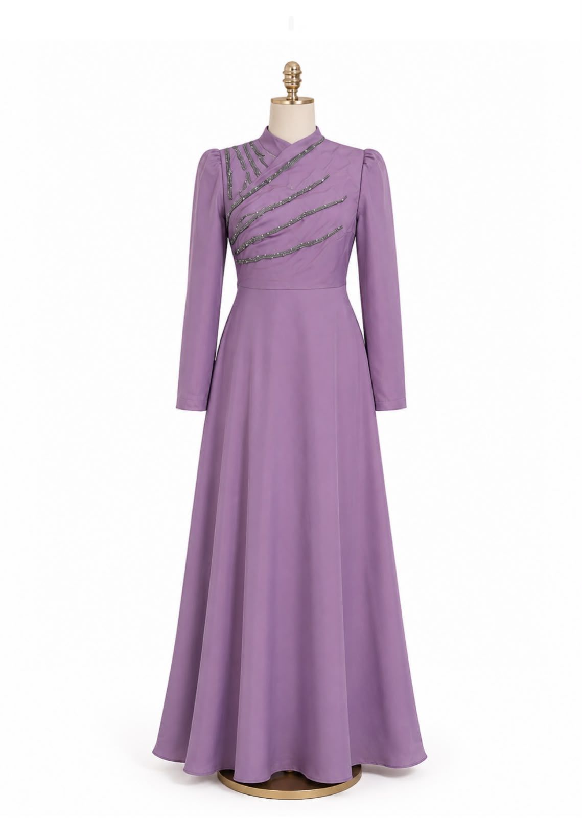 Purple beaded formal