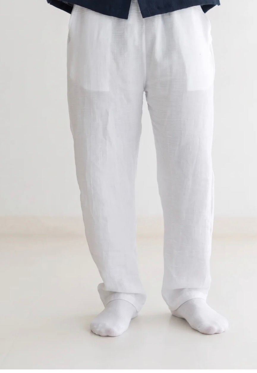 White Linen Pants