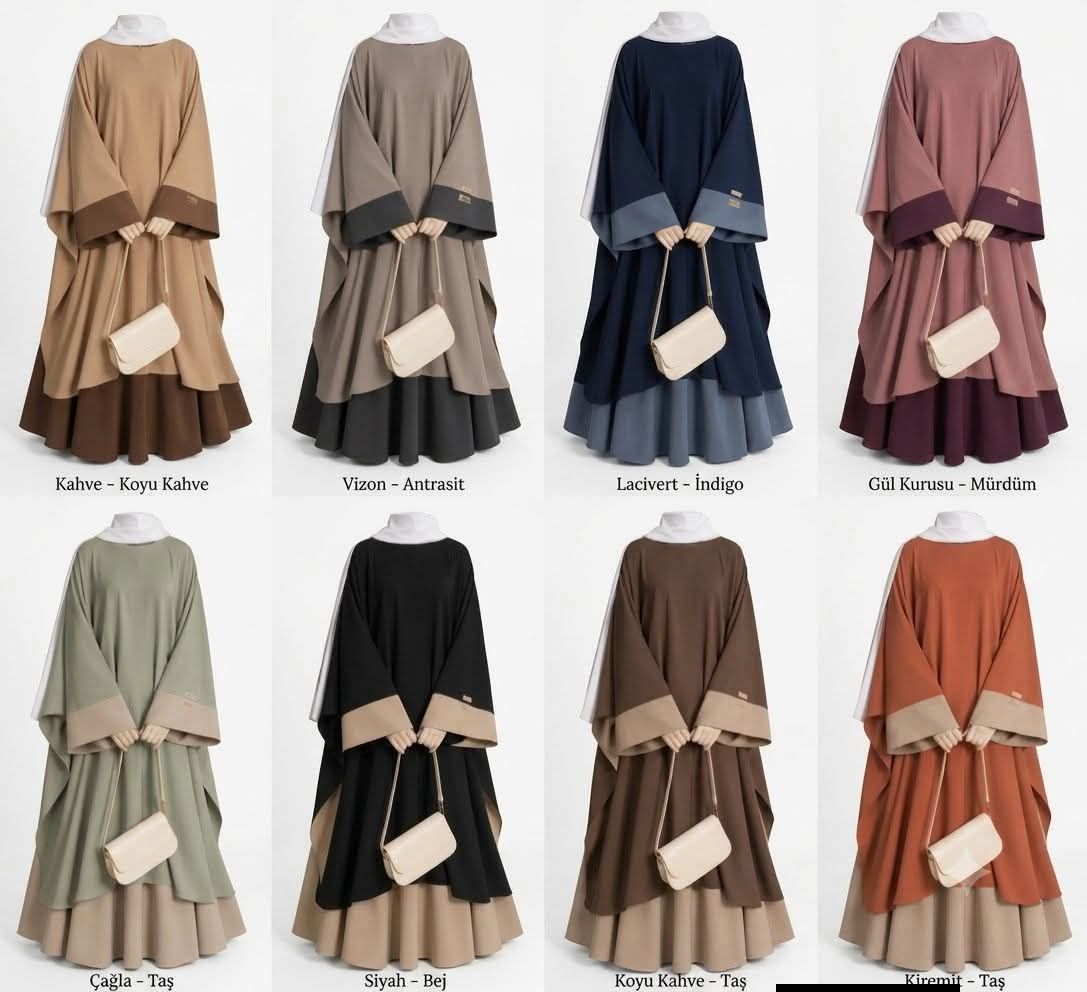 Layered Abaya Dress Set