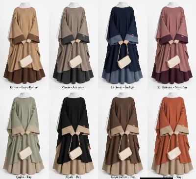 Layered Abaya Dress Set