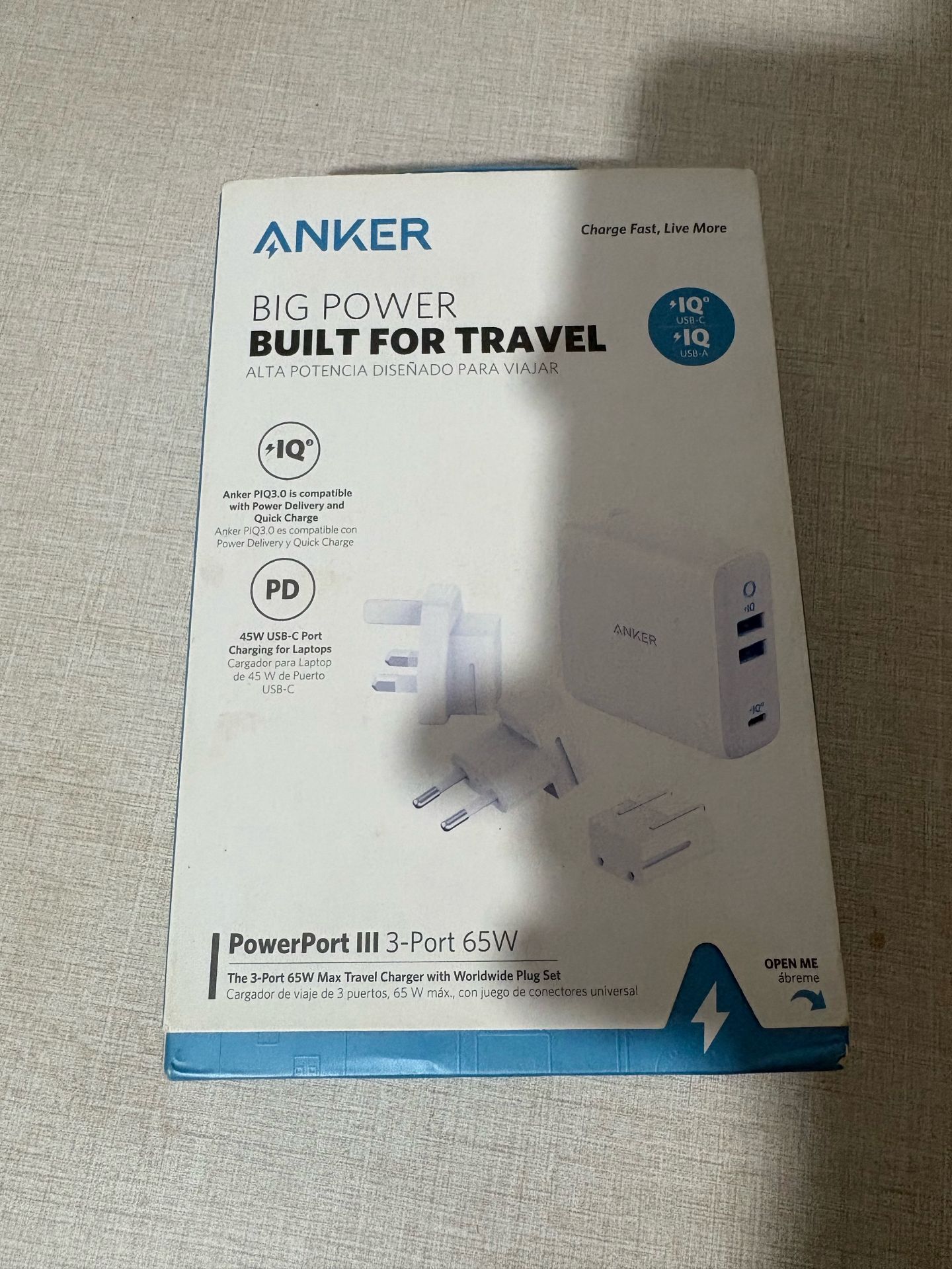 Anker powerport 3 port 65w