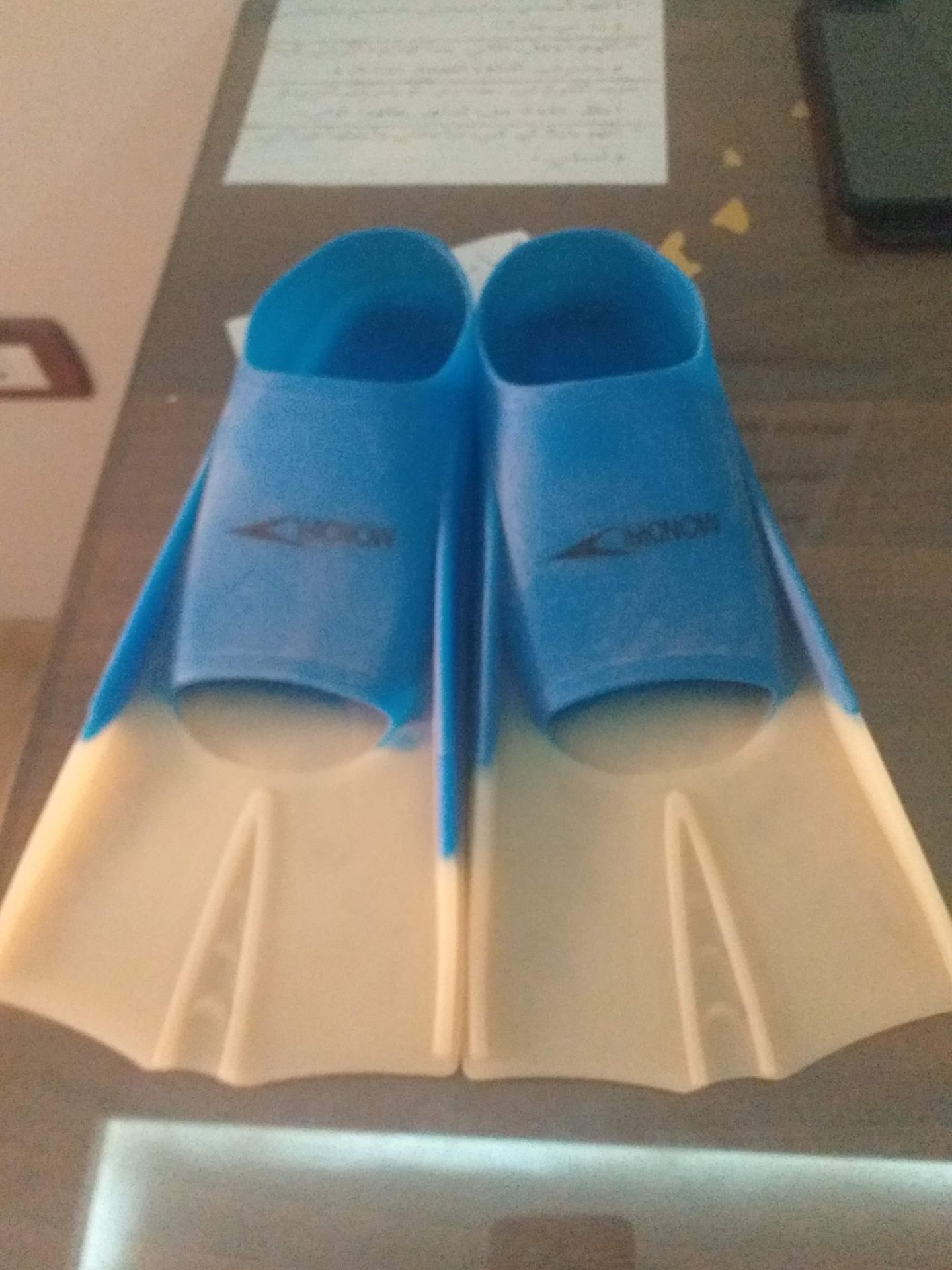 Swimming Fins Blue White