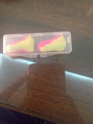 Foam Earplugs Set Pink Yellow