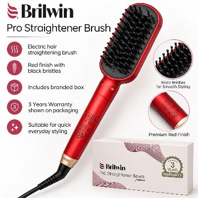 Brilwin Pro Straightener Brush