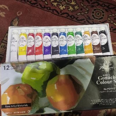 Gouache Paint Set 12 Colors