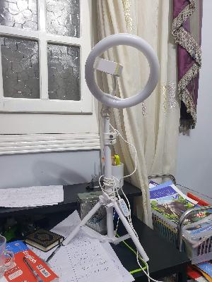desk Ring Light with Stand