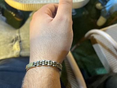 Two-Tone Metal Bracelet