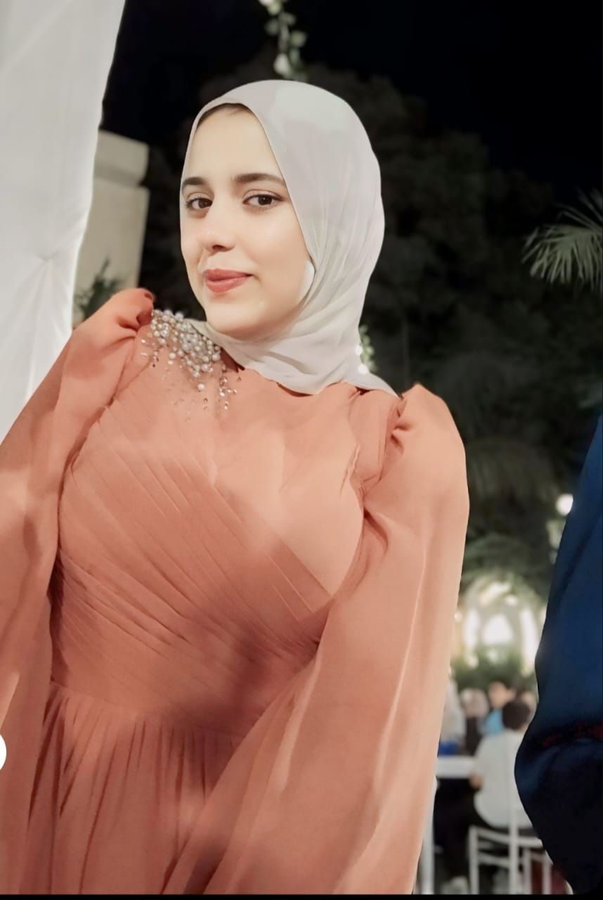 Peach Hijab Dress with Beading