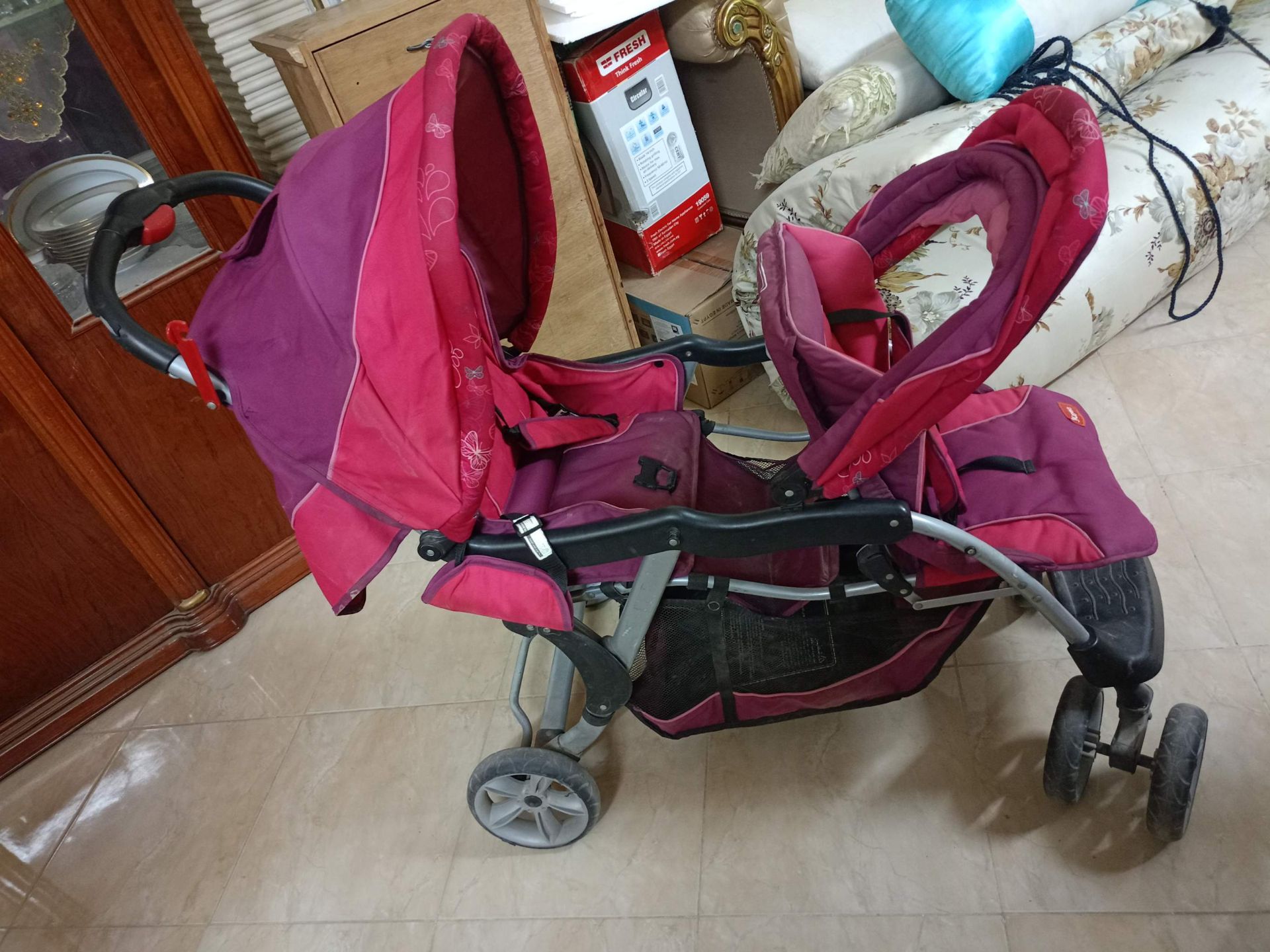 Sunveno Twin Baby Stroller