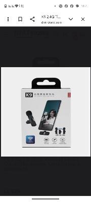 K9 2.4G لاسلكي ميكروفون