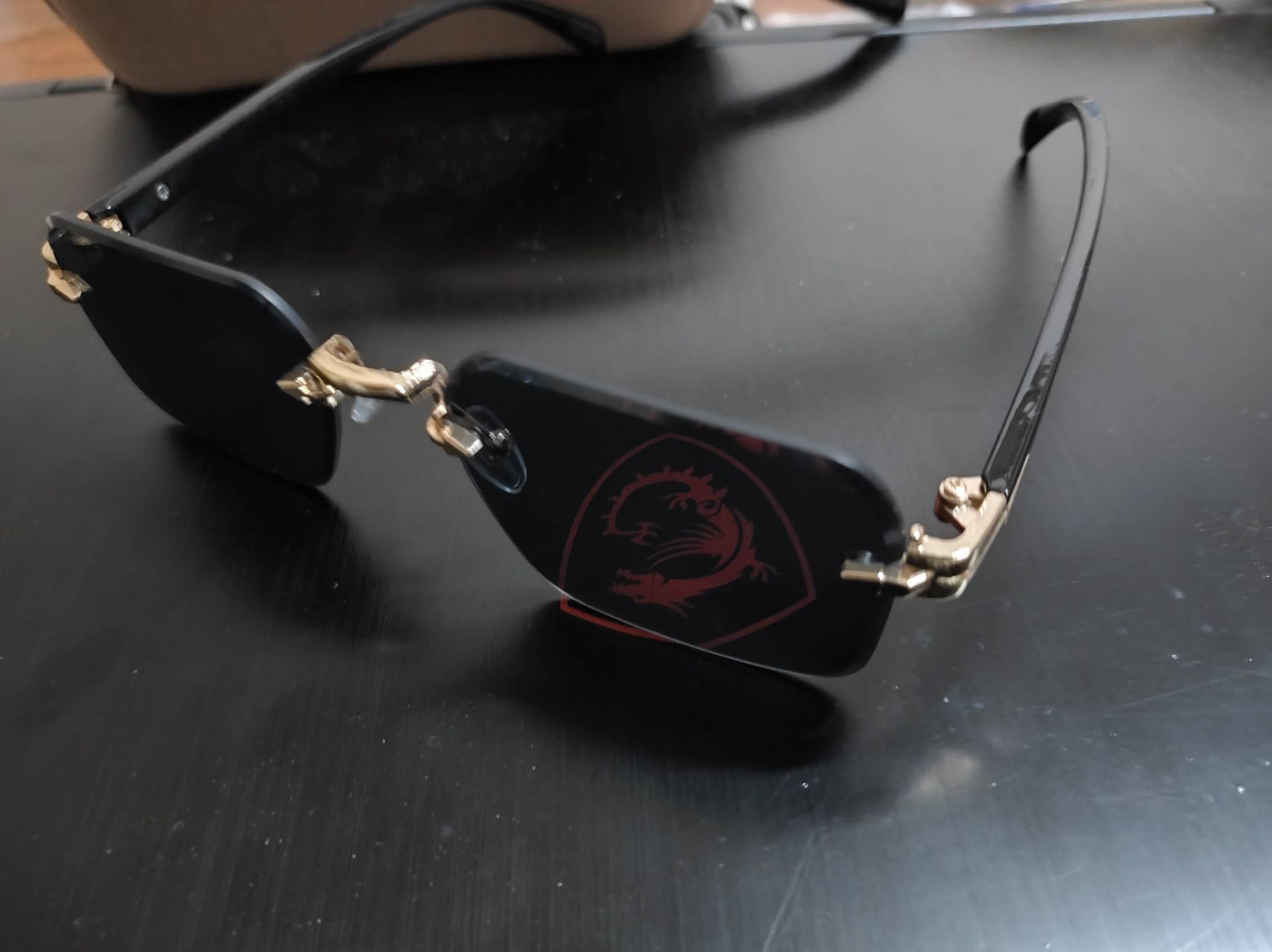 Sunglasses with Dragon Logo