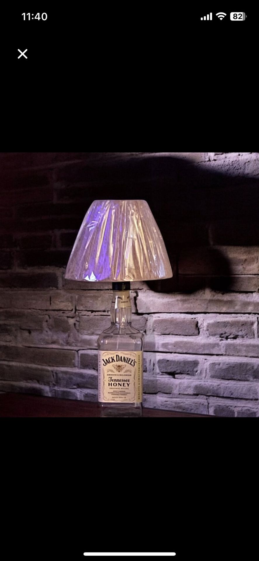 Jack Daniels Bottle Lamp