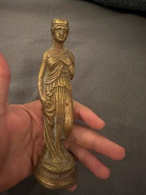 Gold-tone Woman Figurine