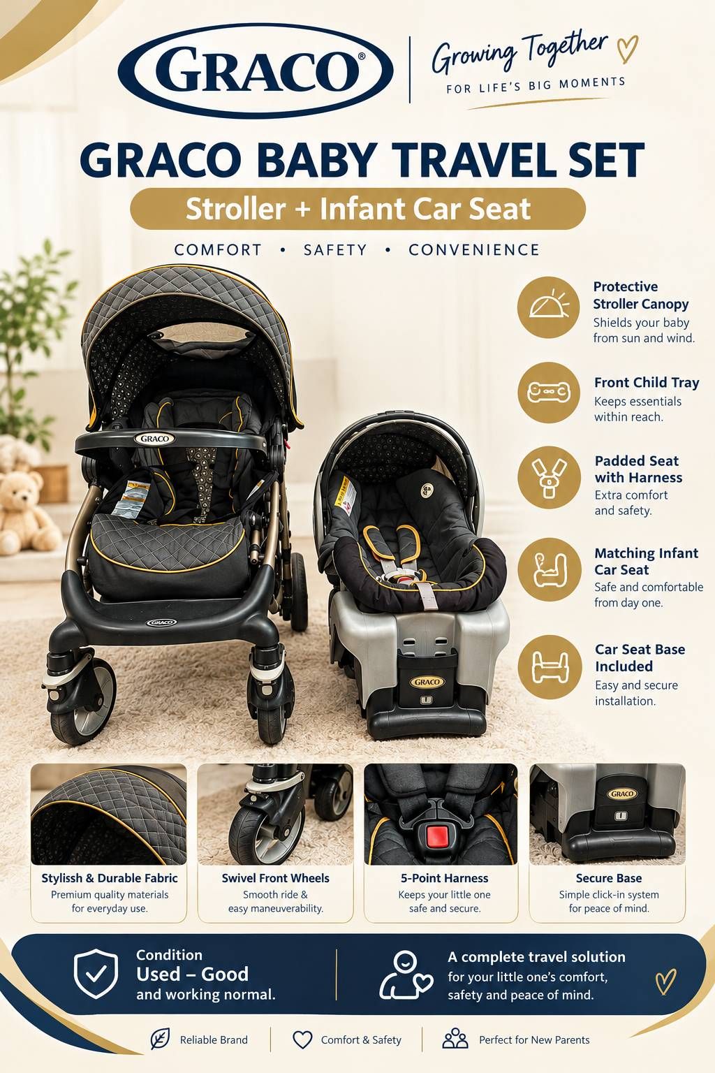 Graco Baby Travel Set Stroller